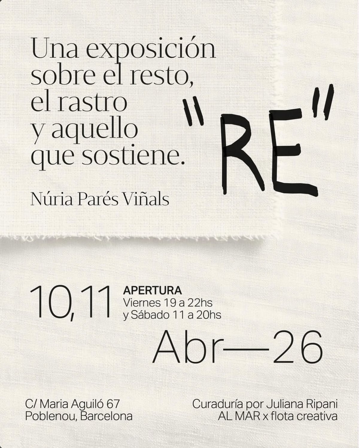 El resto, el rastro y aquello que sostiene