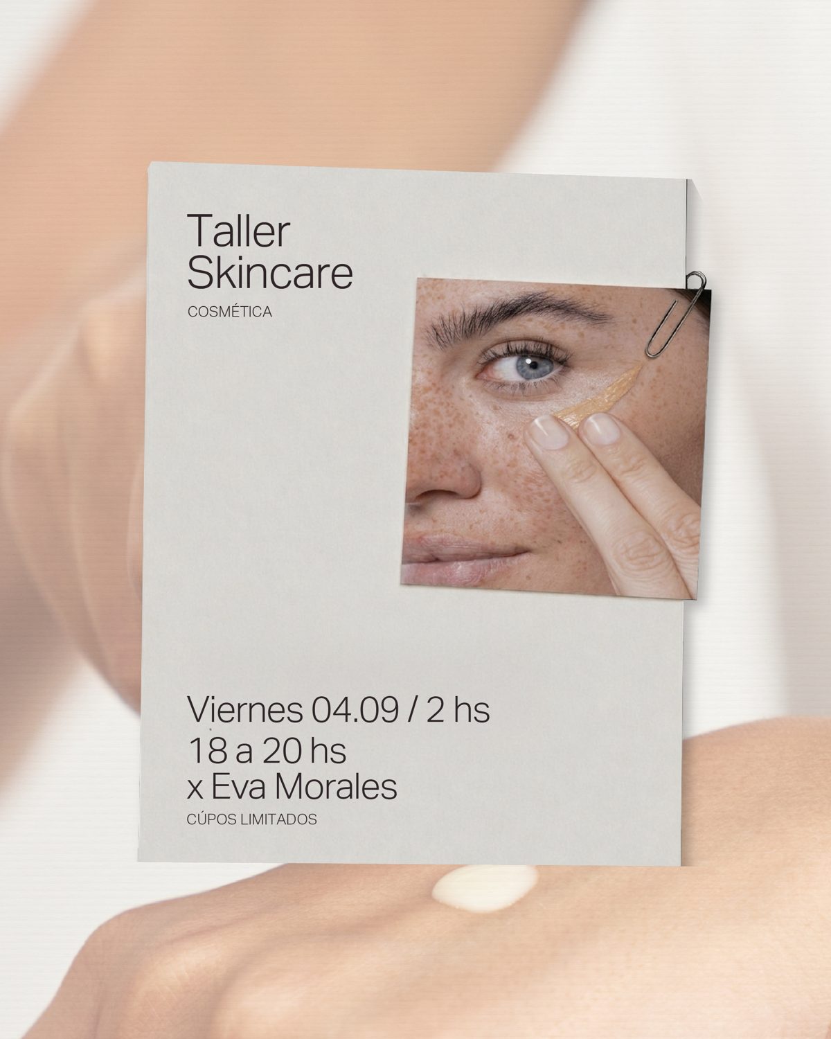 Taller Skincare de Eva Morales en AL MAR